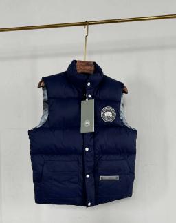 Blue white label vest