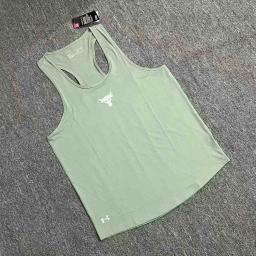 Light green tight fitting vest