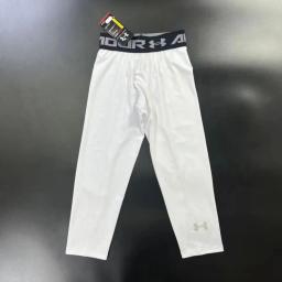 White cropped tight pants