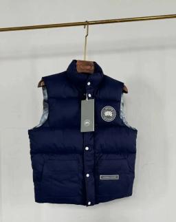 Blue white label vest