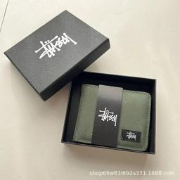 西图短钱包  绿色 加盒