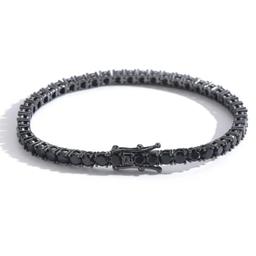 4mm-black zircon-black-tennis chain