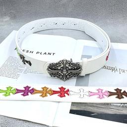 【15个彩色十字白底，花十字】皮带