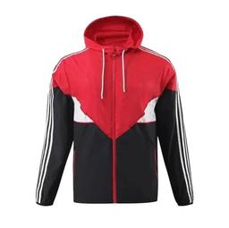 曼联红黑色球员版风衣