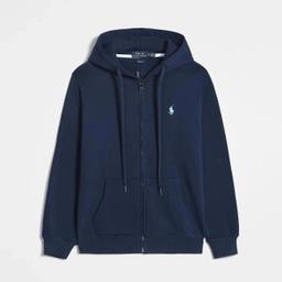 Hoodies navy blue(blue logo)zipper
