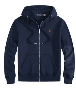 宝蓝色红标上衣