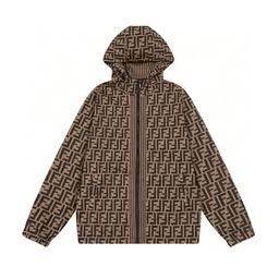 F连帽外套 咖啡