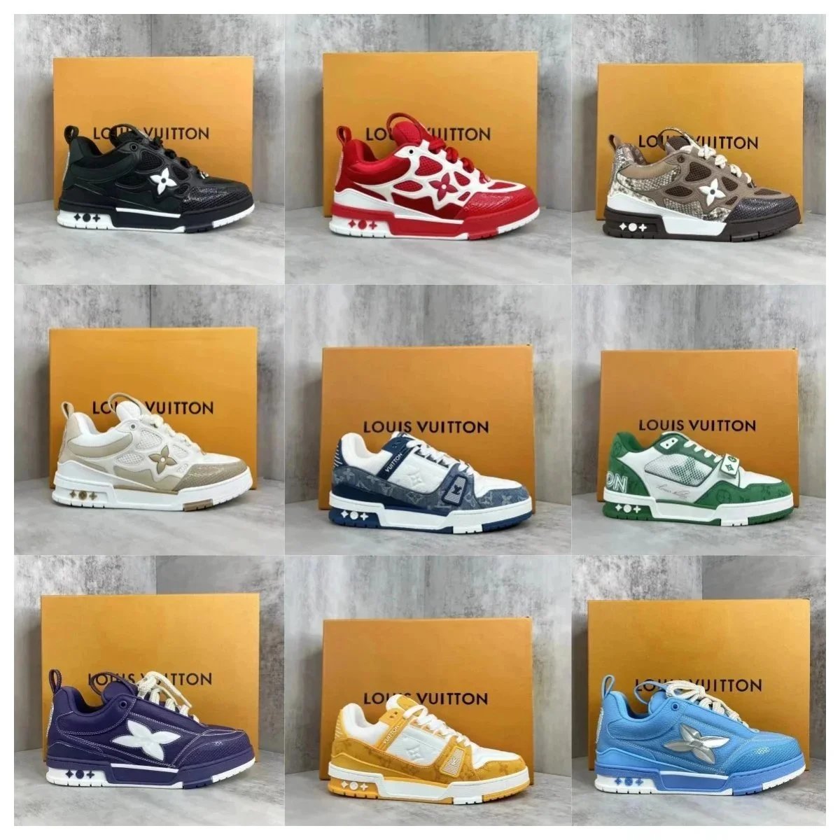 Louis vuitton sneakers LV Trainer  ( 40 colors)