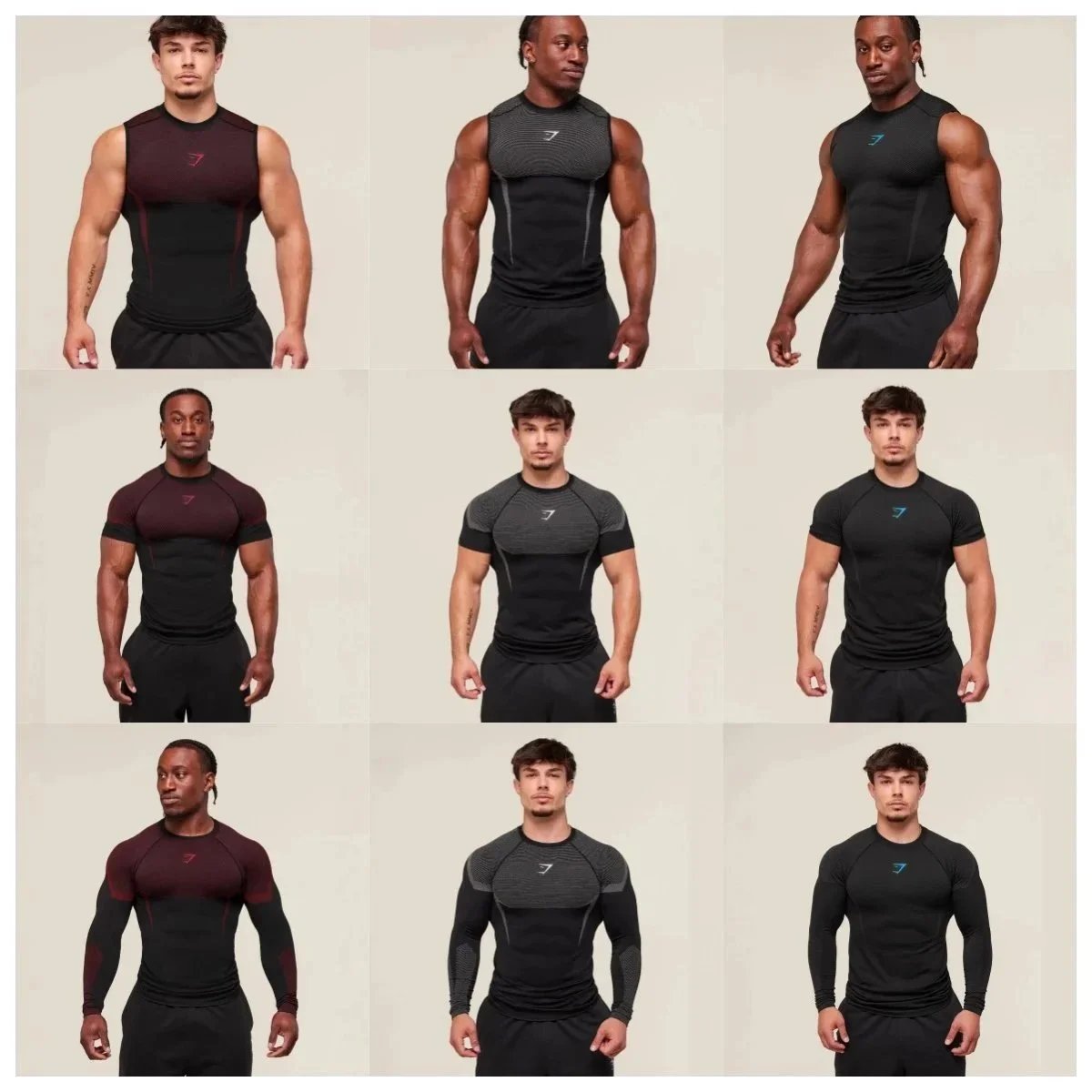 Gymshark vest/T-shirt   （40style）