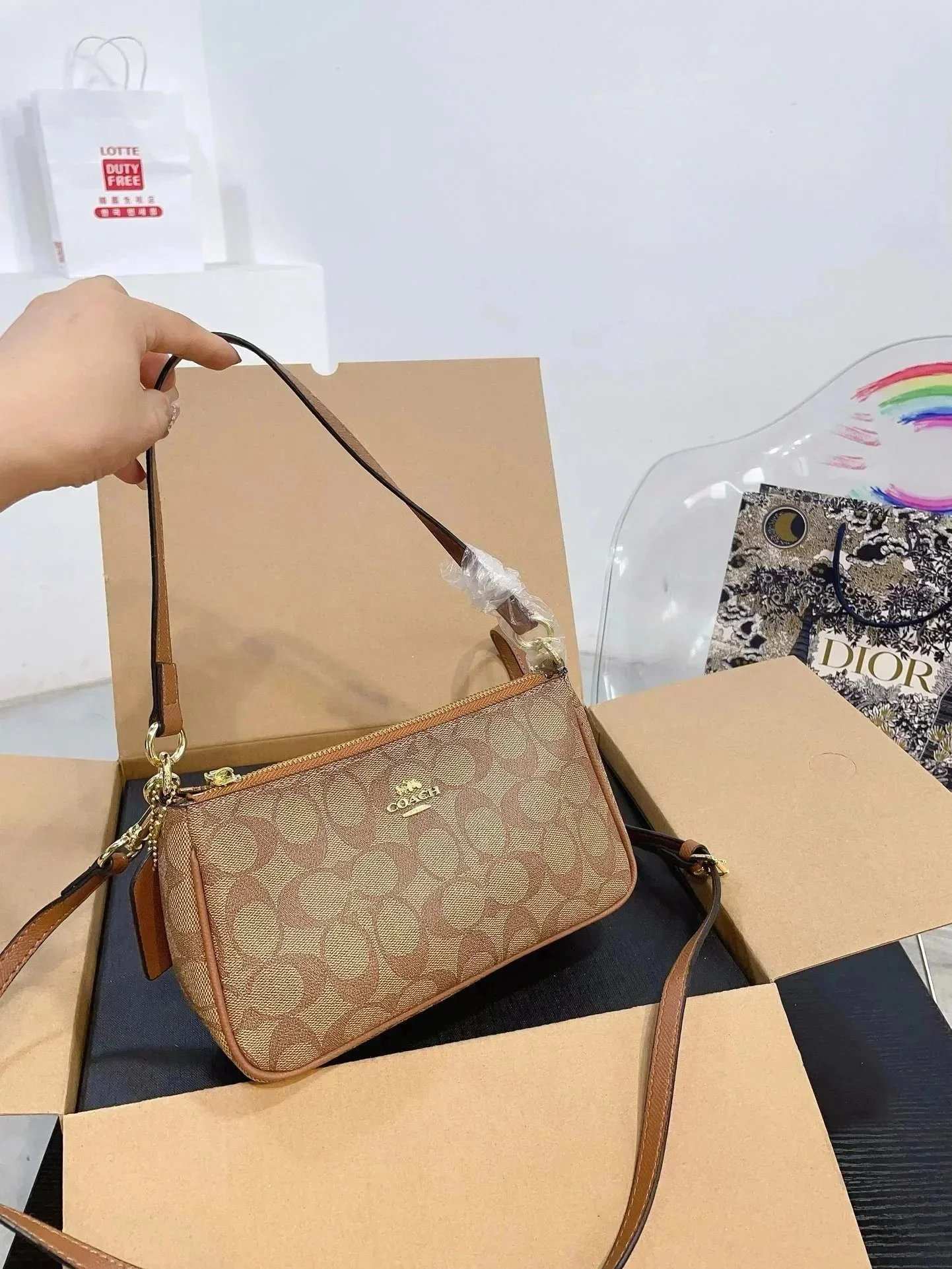 Gucci Hermes Prada genuine leather bag - Thumbnail 13