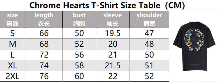 Chrome Hearts T-shirt TEE ( 36 + styles) - Thumbnail 3