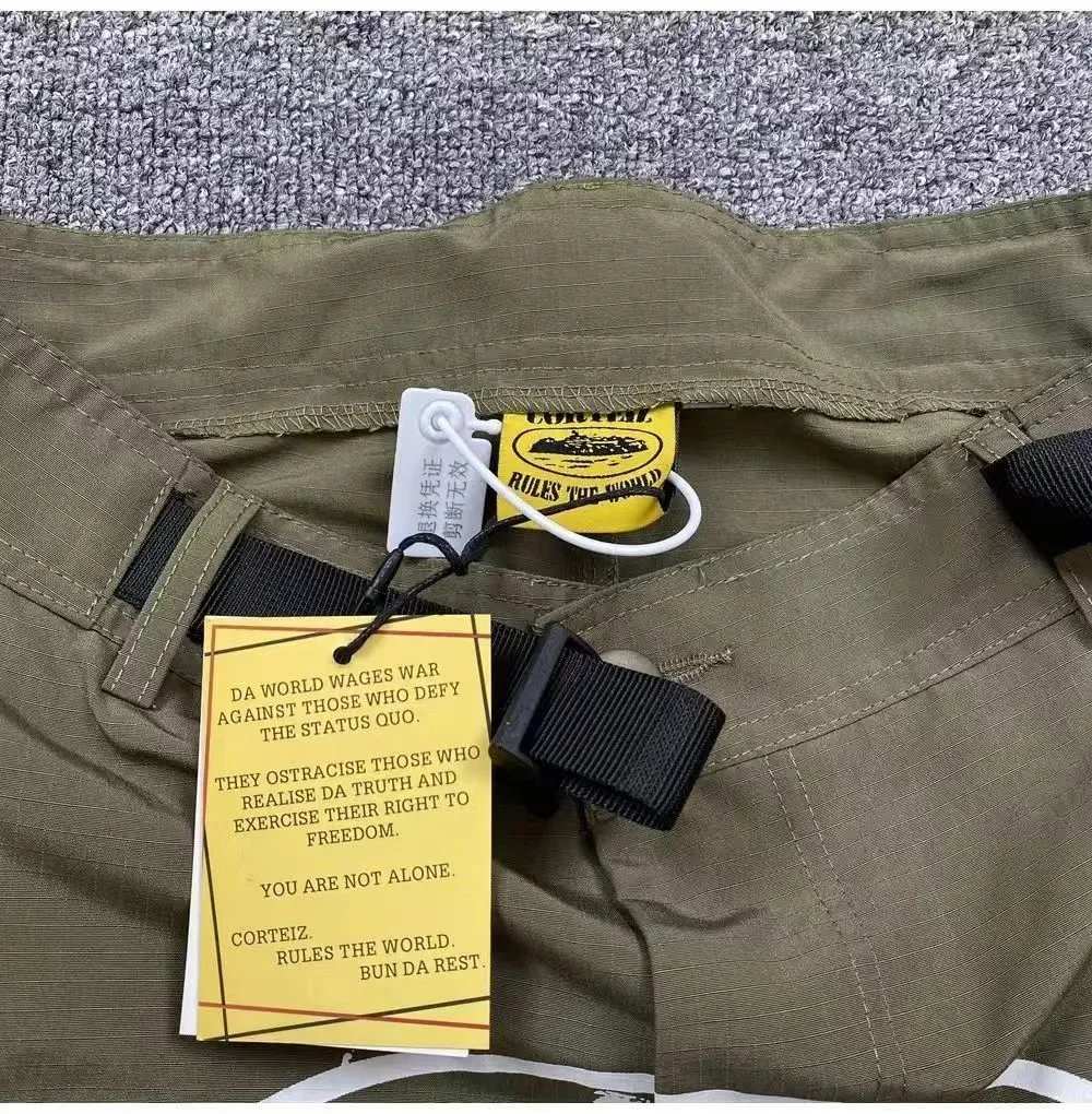 Corteiz Men's Cream Shorts - Thumbnail 4