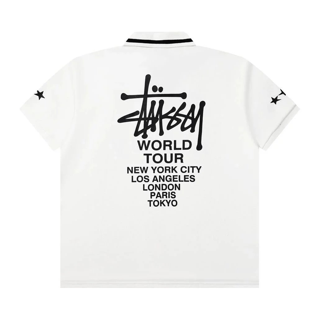 Stussy Polo T-shirt TEE ( 38 + styles) - Thumbnail 4
