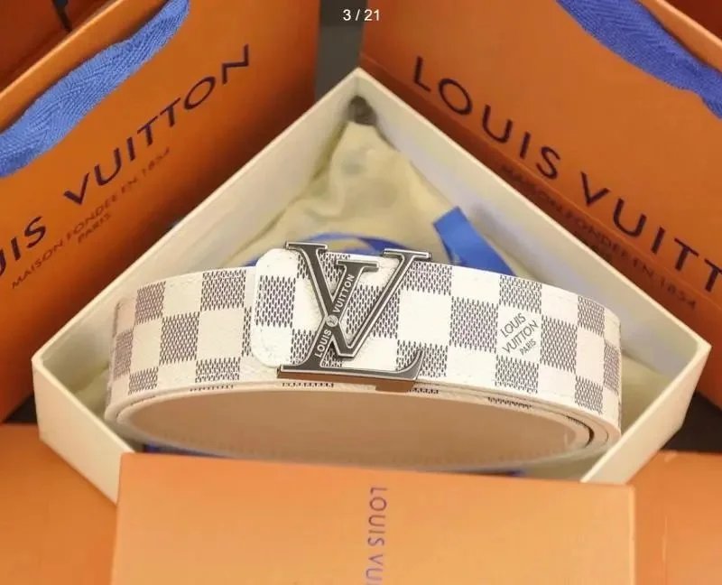 Gucci & Amiri & Burberry & Louis Vuitton belt (style 30+) - Thumbnail 3