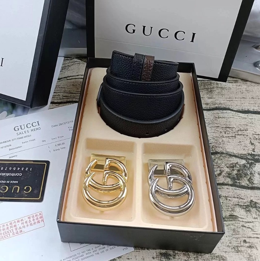 Gucci & Amiri & Burberry & Louis Vuitton belt (style 30+) - Thumbnail 7