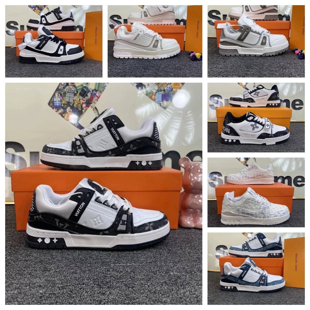 LV Louis Vuitton Trainer Sneaker Shoes ( 36 + styles)