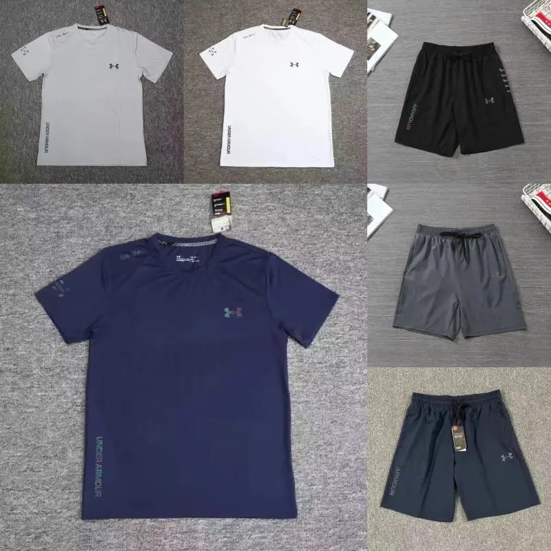 Under Armour T-shirt Tee & Shorts Sports Summer Set ( 16 + styles)