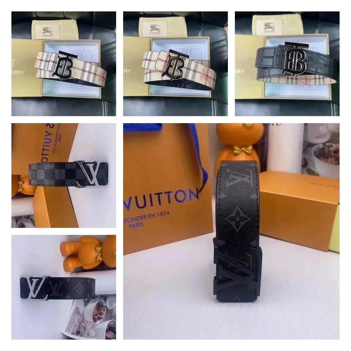 LV Burberry belt(34style)