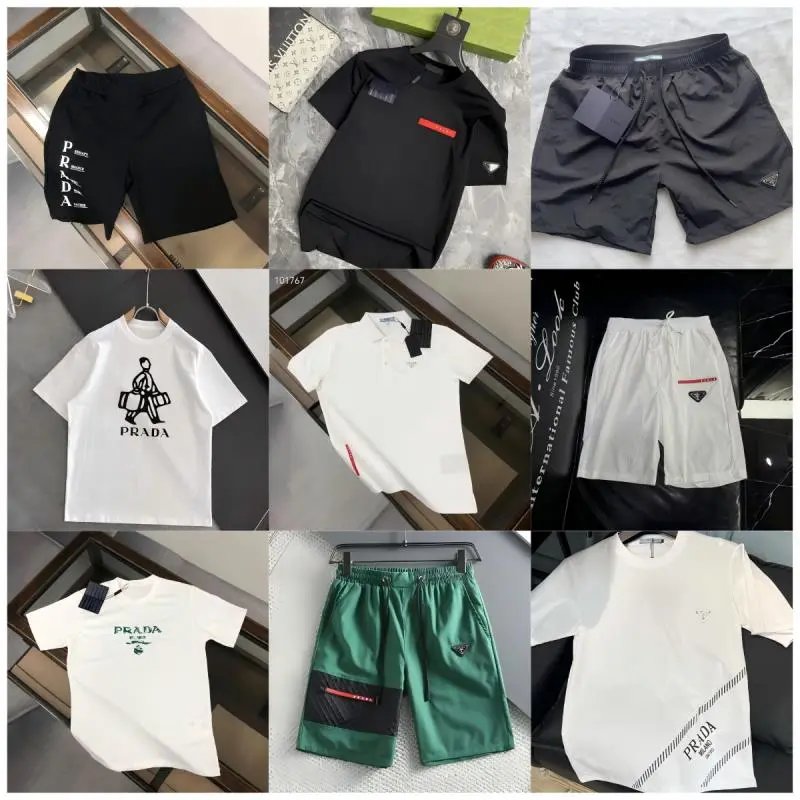 Prada POLO t-shirt Shorts Suits (40 style)