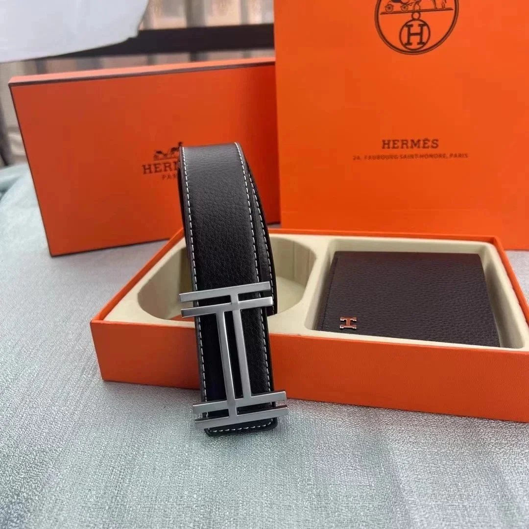 Burberry Hermes Belt - Thumbnail 8