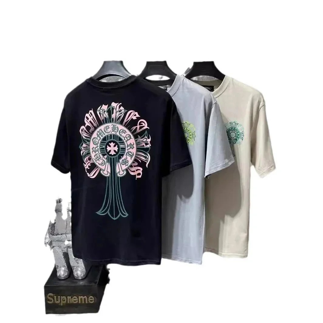 New round neck T-shirt short sleeves - Thumbnail 5