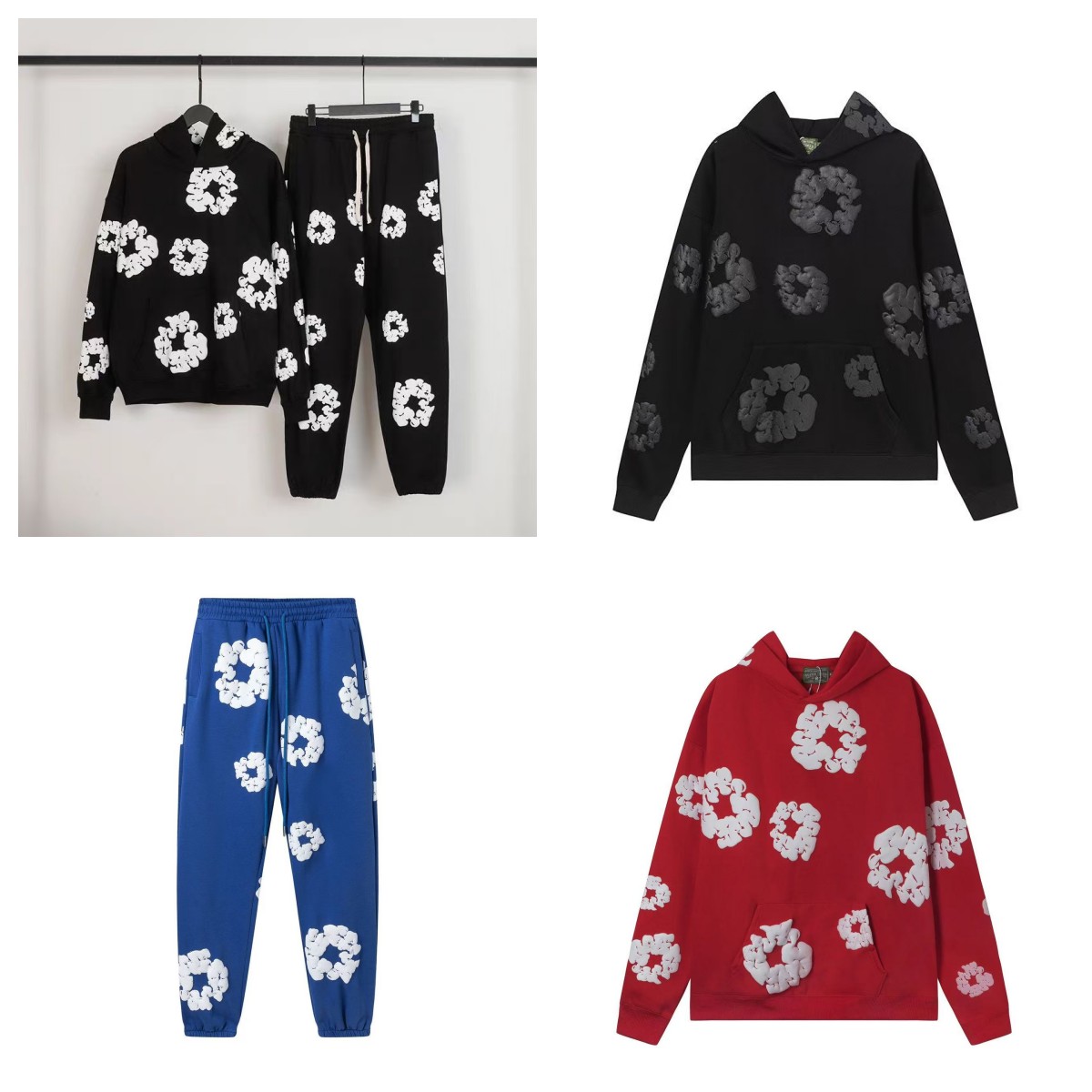 Denim Tears Scrunchie Print Hoodie & Joggers Set