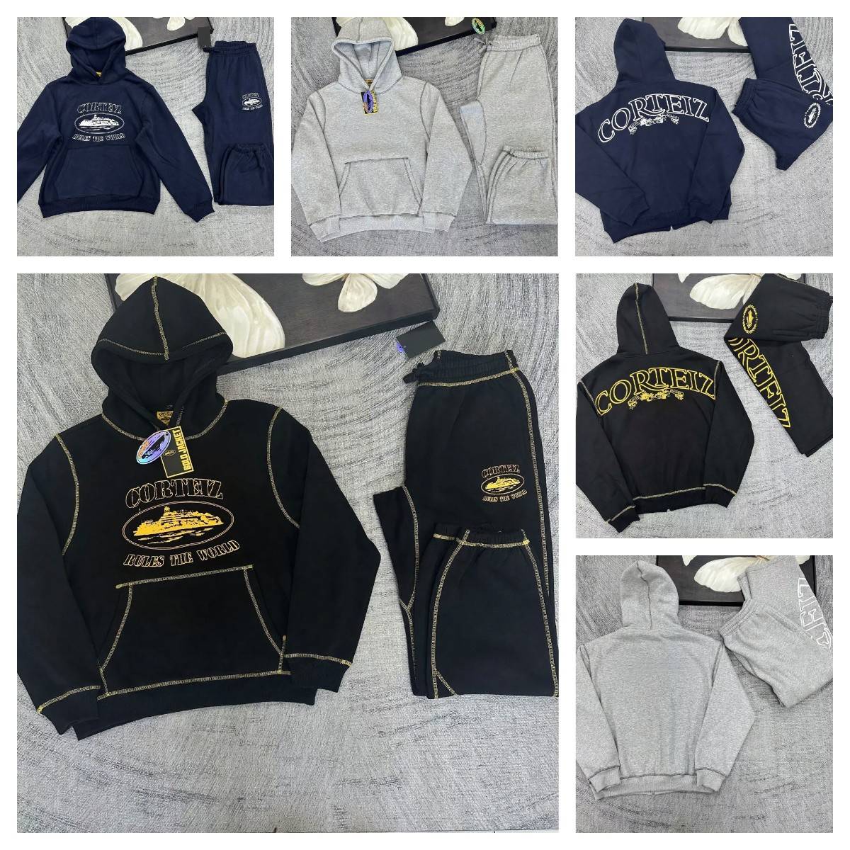 Corteiz Rules The World Hoodie & Pants Set [40+ styles]