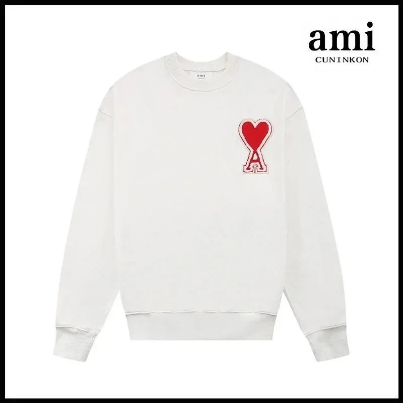 AMI Paris Heart Logo Sweatshirt & Hoodie [40 styles] - High Quality - Thumbnail 14