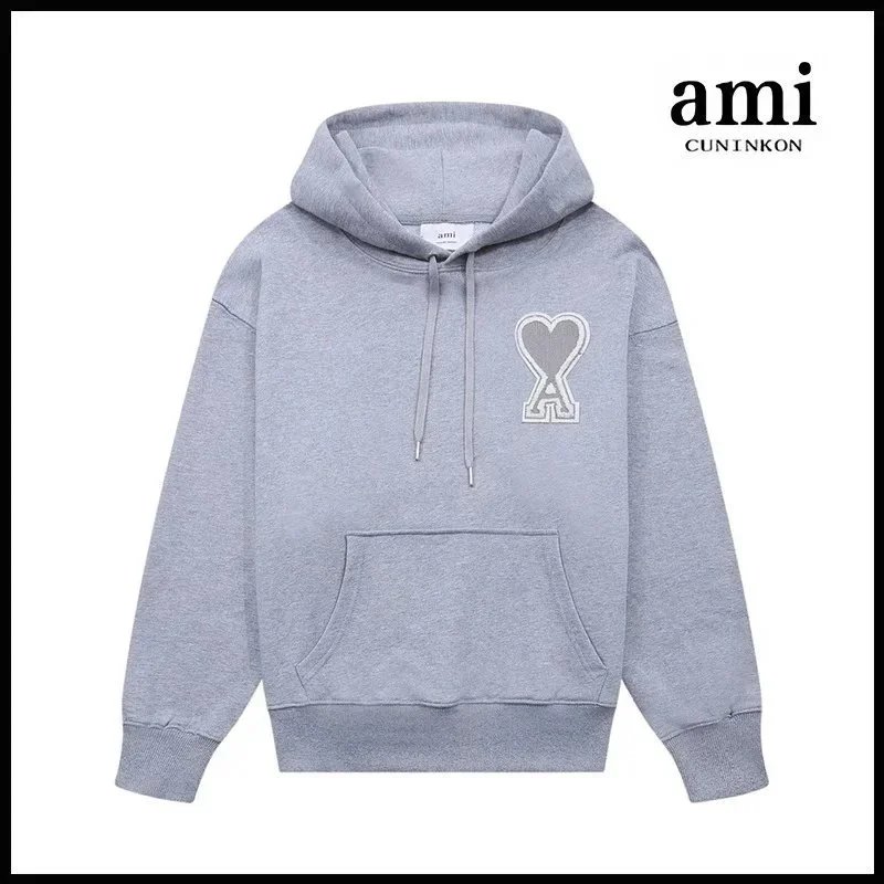 AMI Paris Heart Logo Sweatshirt & Hoodie [40 styles] - High Quality - Thumbnail 7