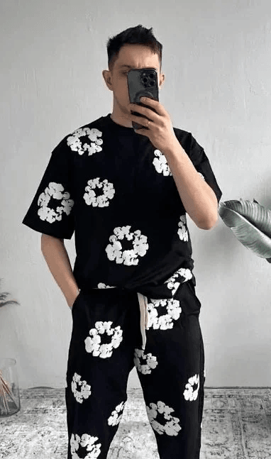 Denim Tears Flower Print T-Shirt/Shorts Set - Thumbnail 10