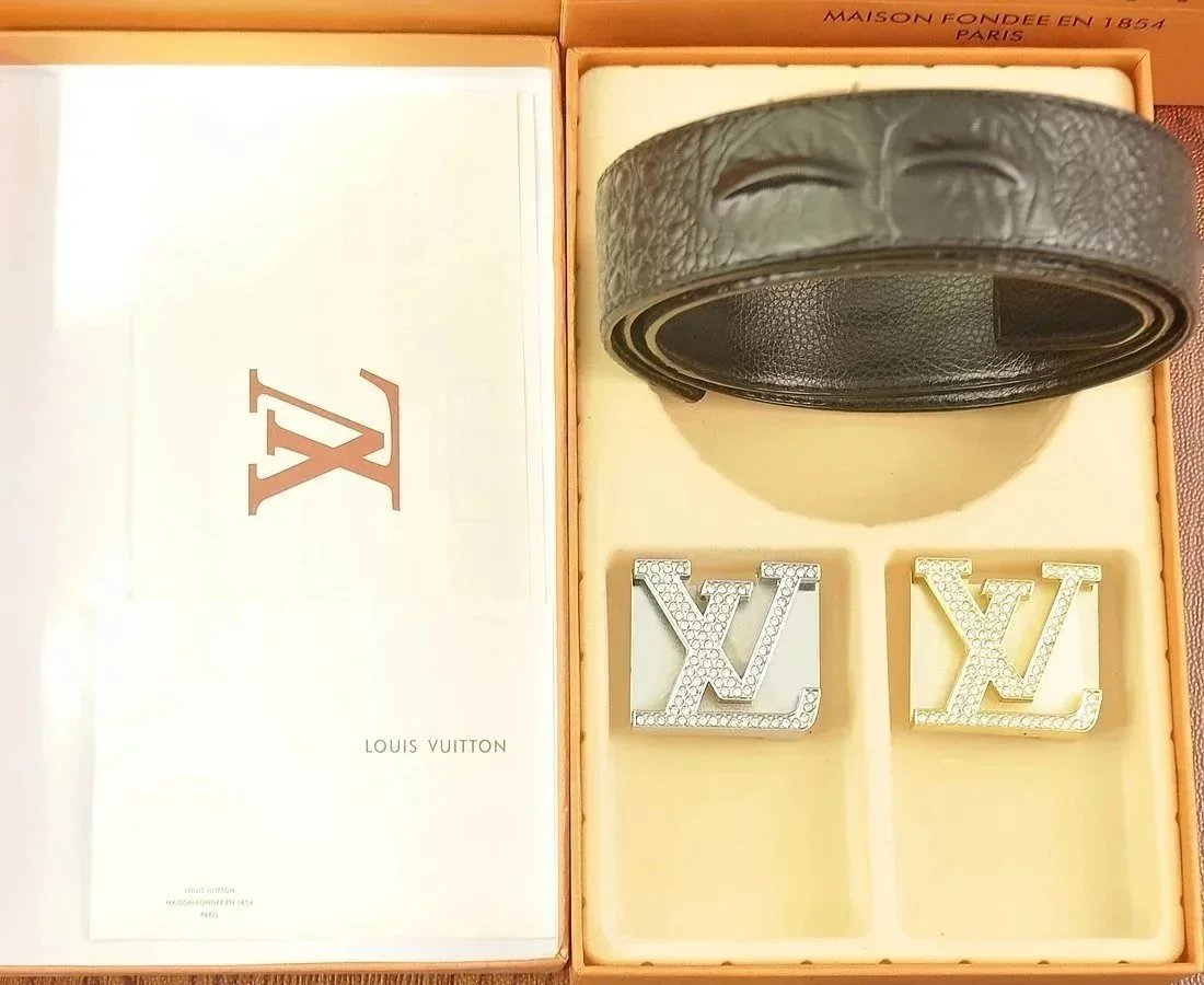 Louis Vuitton Damier Ebene & Monogram Belt [Multiple Styles] - Thumbnail 14