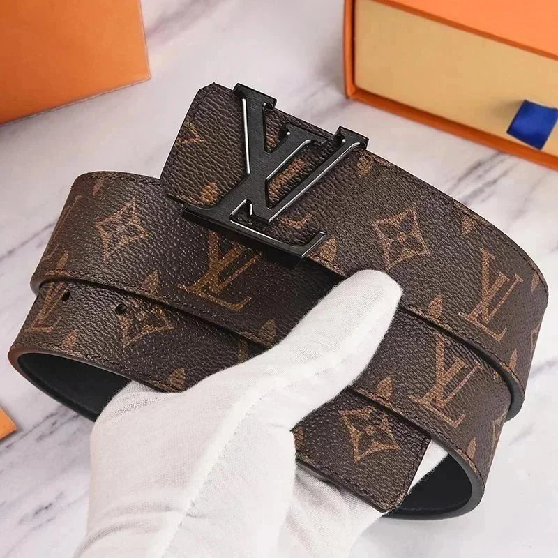Louis Vuitton Damier Ebene & Monogram Belt [Multiple Styles] - Thumbnail 4