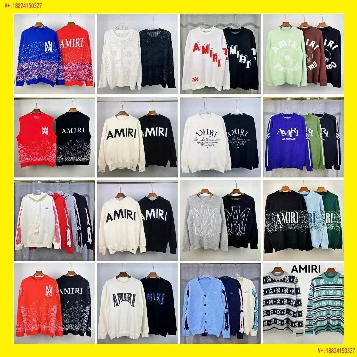 AMIRI Sweaters [Multiple Styles & Colors]