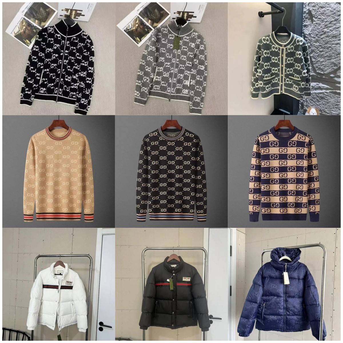GUCCI GG Supreme Down Jacket/Sweater/Cardigan Sweater/Vest