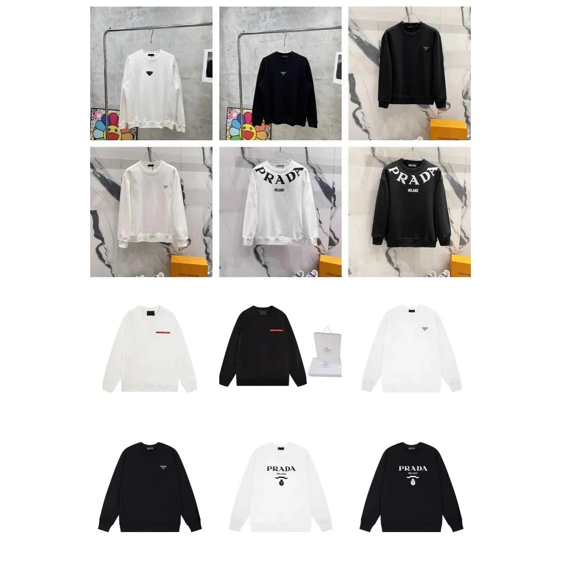 Prada Logo Sweatshirt [40 styles]