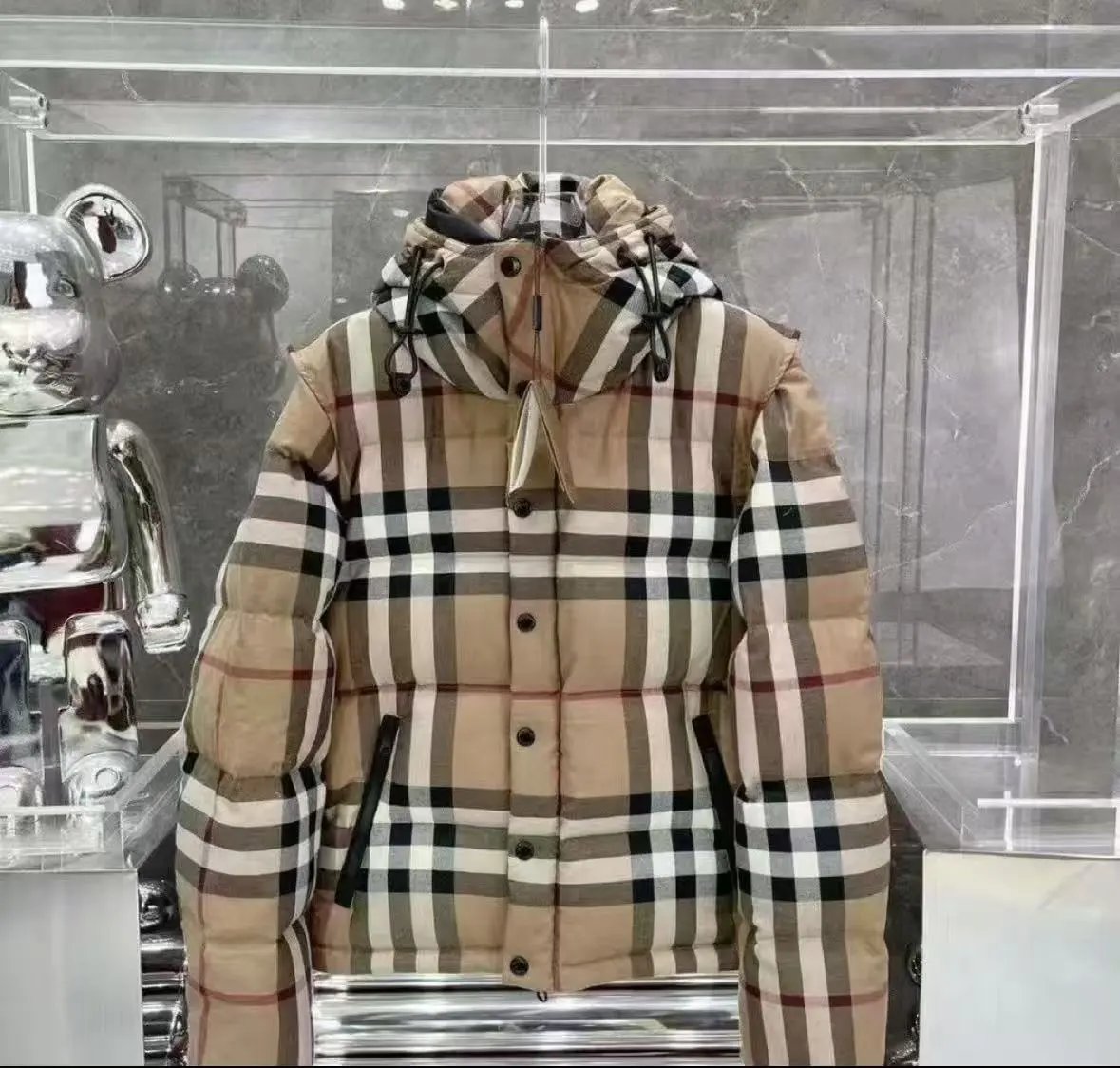 Burberry Check Down Jacket & Canada Goose Mayfair Vest Down Jacket - Thumbnail 12