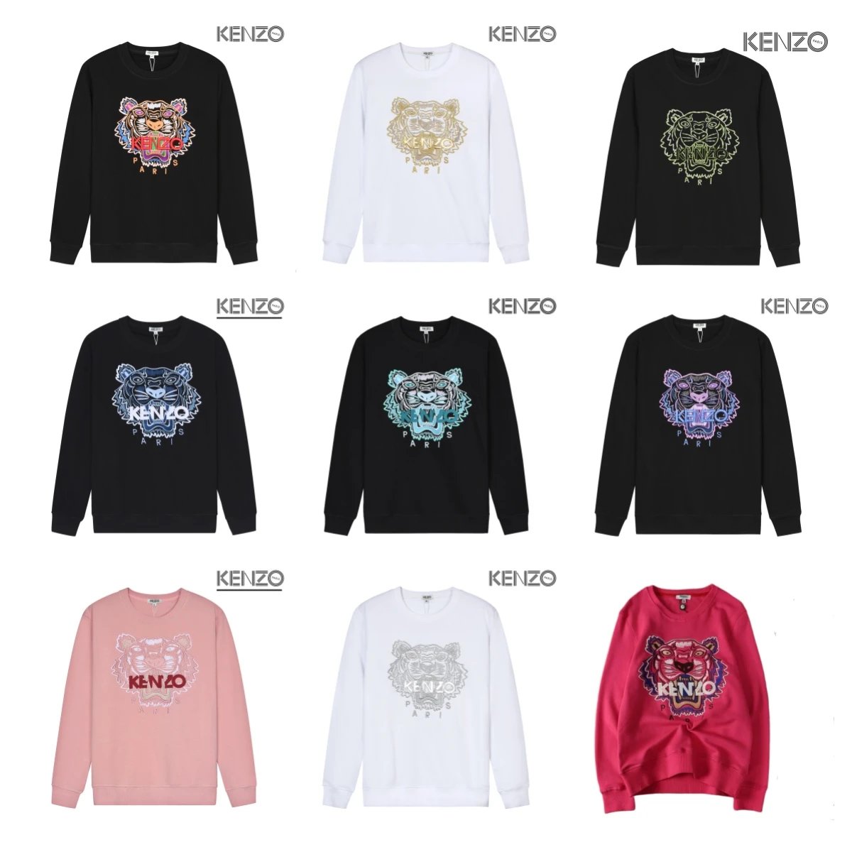 Kenzo Tiger Embroidery Sweatshirt