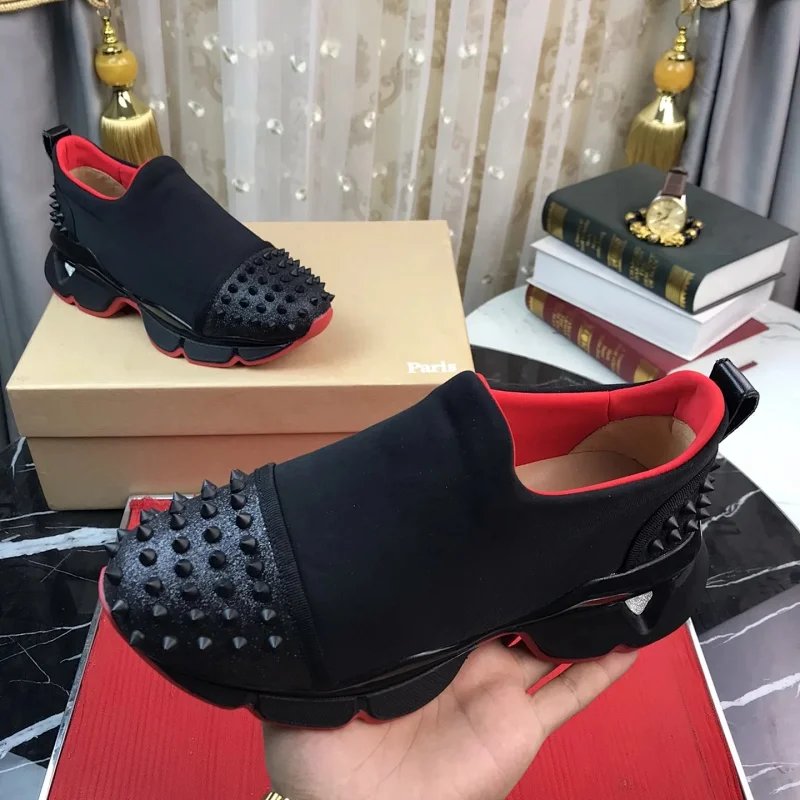 Christian Louboutin Louis Junior Spikes Sneakers - Thumbnail 9