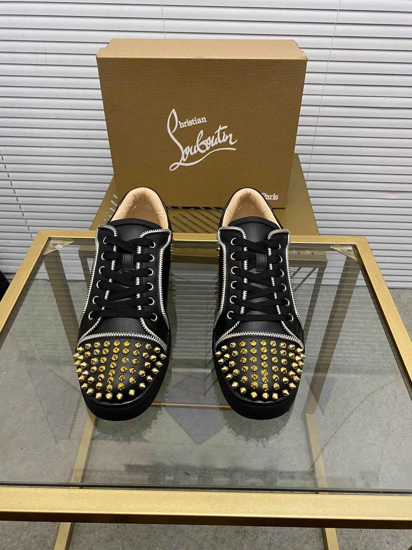 Christian Louboutin Louis Junior Spikes Sneakers - Thumbnail 12