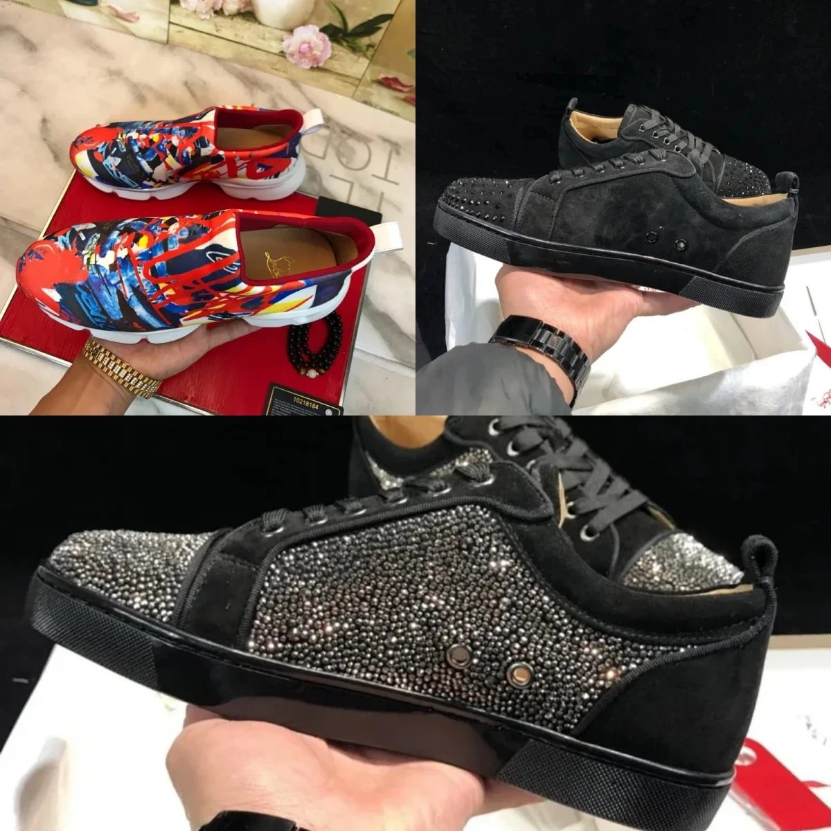 Christian Louboutin Louis Junior Spikes Sneakers