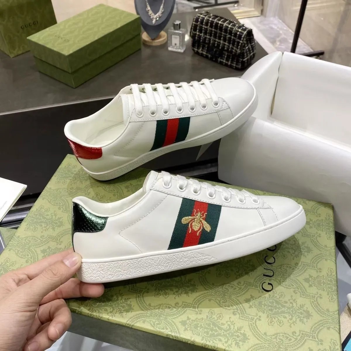 Gucci B22 / Ace / Rhyton / Maya Sneakers [Gucci / Hermes Bouncing shoes] - Thumbnail 14