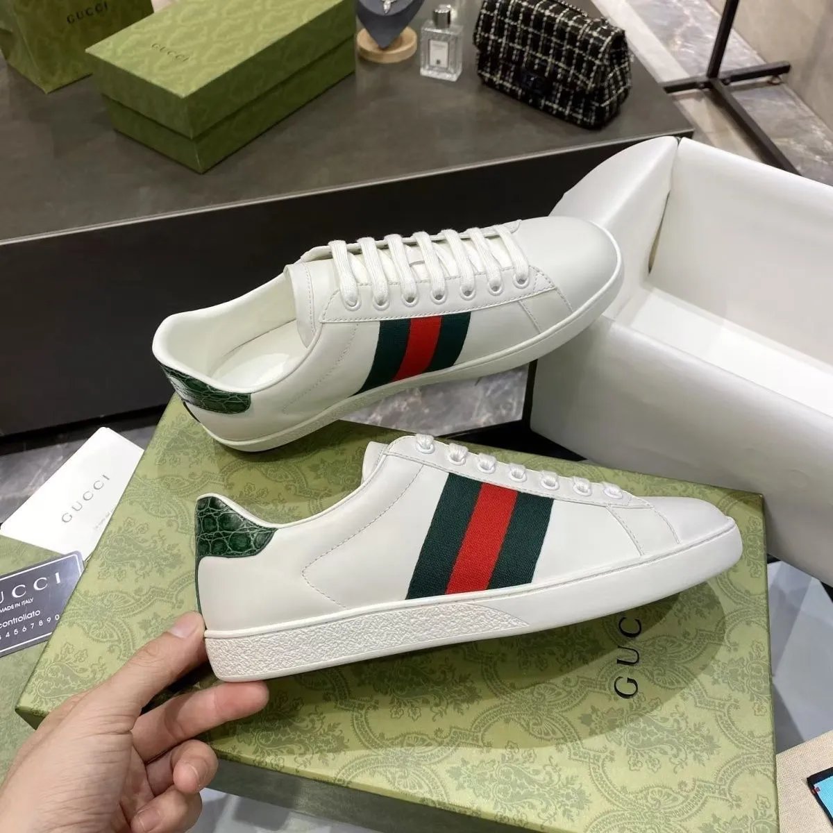 Gucci B22 / Ace / Rhyton / Maya Sneakers [Gucci / Hermes Bouncing shoes] - Thumbnail 15