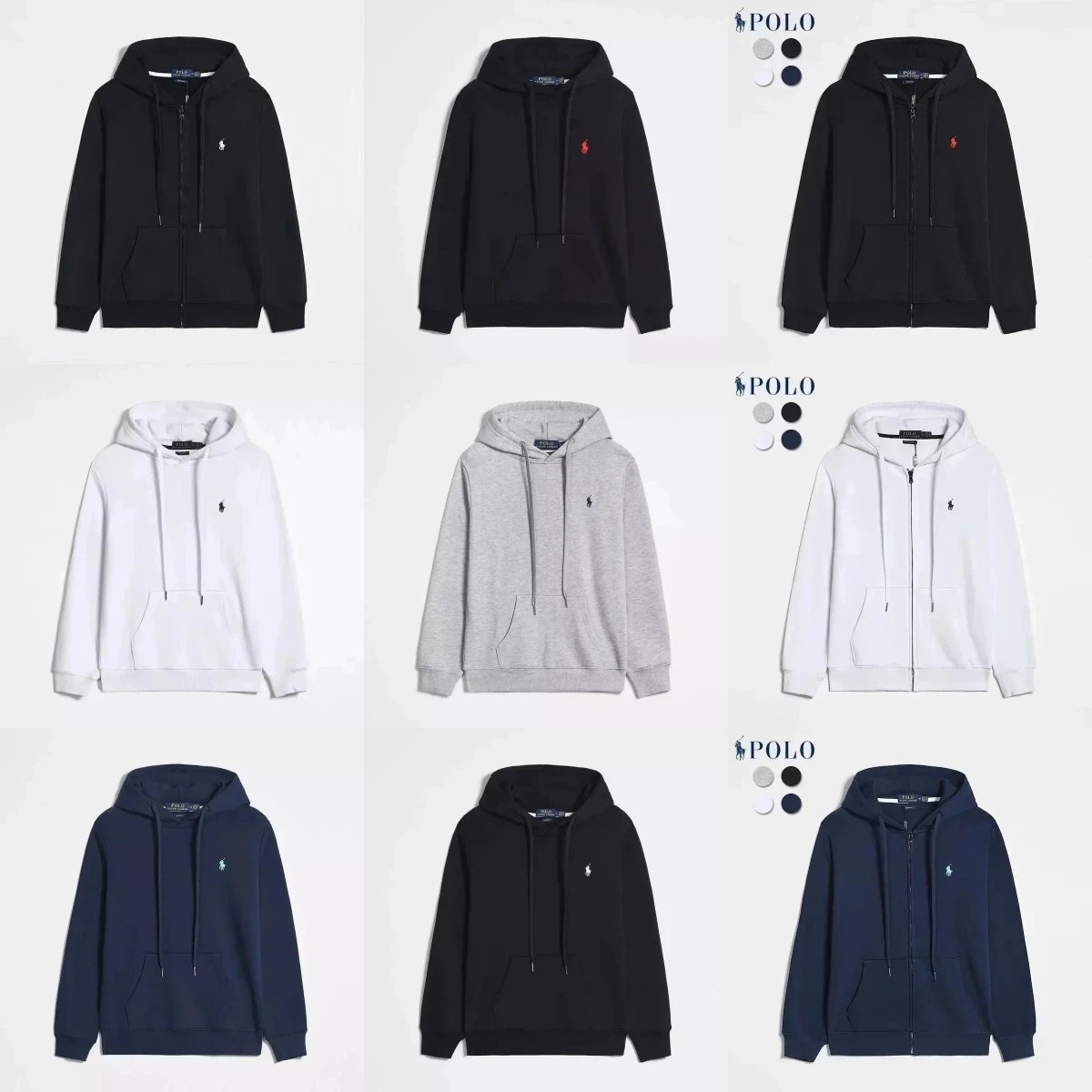 Ralph Lauren Polo Hoodie/ZIP-UP Hoodie [Multiple Colors Available]