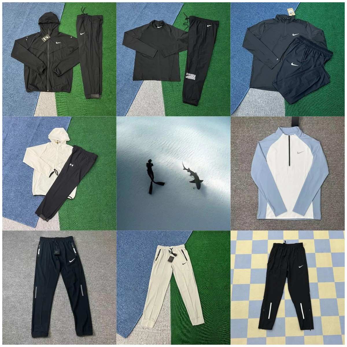 Nike Sportswear Windrunner Jacket and Pants Set - Quick-Drying Performance Wear