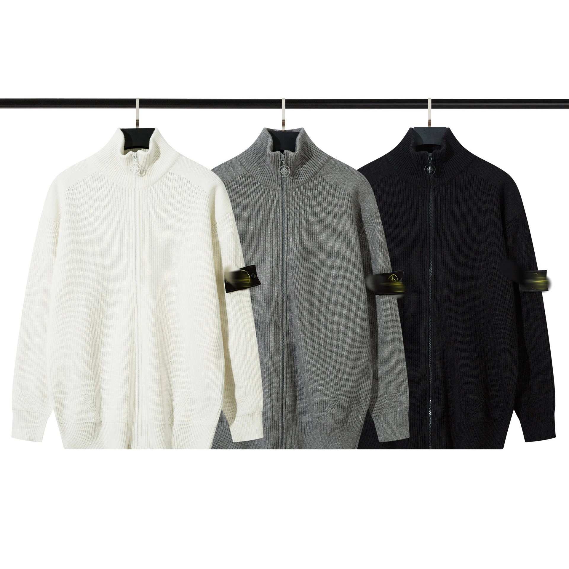 Stone Island Ribbed Zip-Up Jacket [Sweatshirts/Pants]