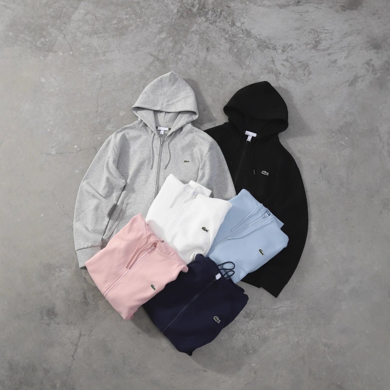 Lacoste Classic Zip-Up Hoodie [6 Colors Available]