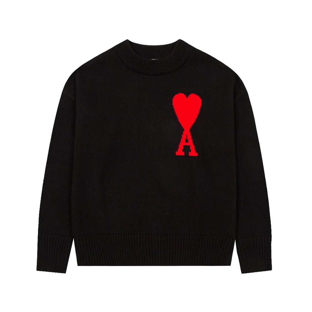 AMI Paris Heart Logo Sweater [40+ Styles] - Thumbnail 9