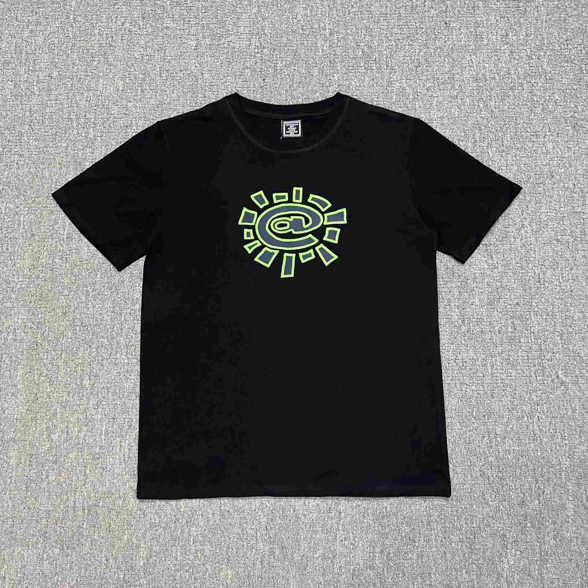 AD04 Black Print Purple Green Edge